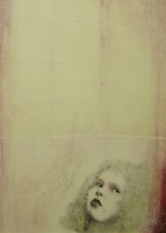 Daniele Giunta - Faith? [.....] 2005, cm 100 x 70, tecnica mista su carta di riso & seta