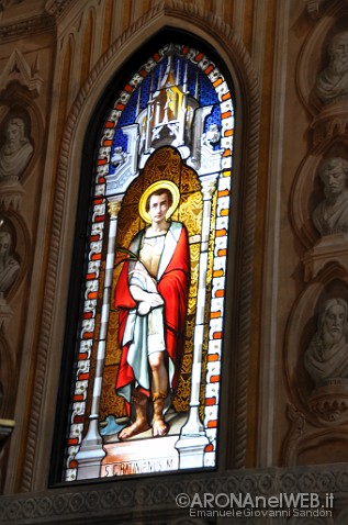 Chiesa dei Santi Martiri - vetrata policroma San Graziano