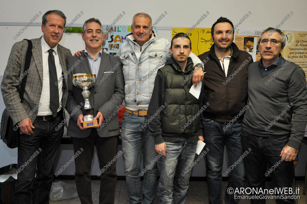 EGS2016_07629 | La premiazione dell'assoluto: da sinistra Ciampi, il vincitore Fierro, Maijnelli, Ferrari, Faleo e Fero.