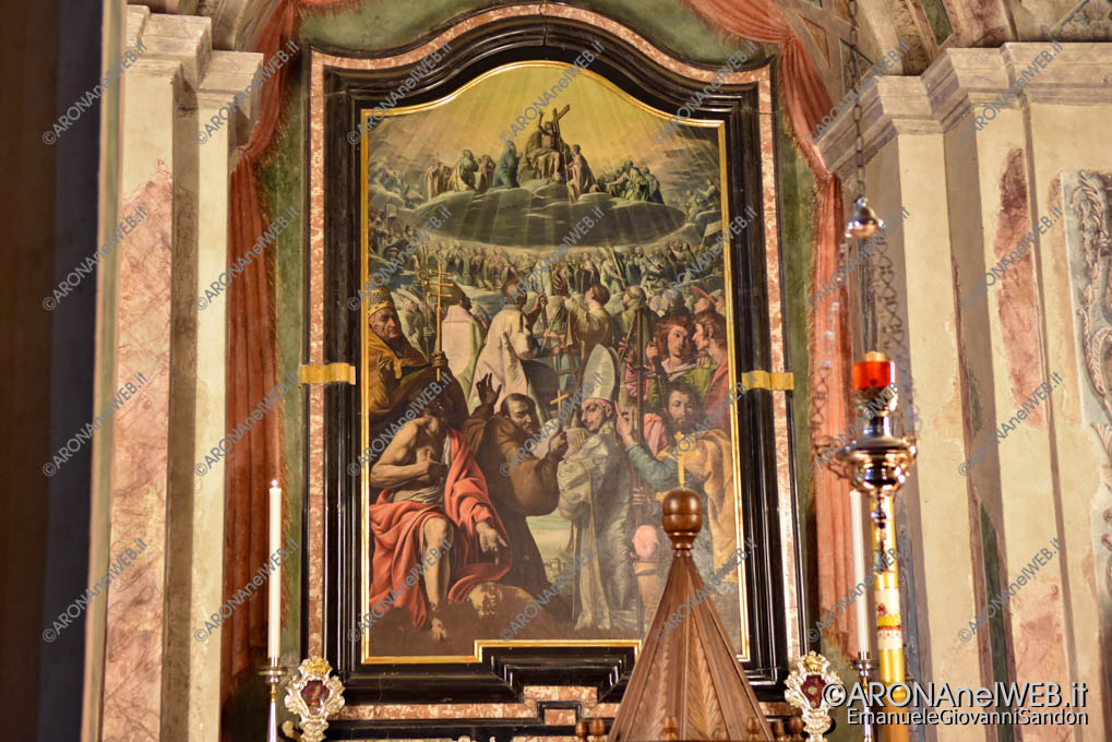 EGS2018_38147 | Tanzio da Varallo, Santi in adorazione della Trinità - Chiesa Parrocchiale di Fontaneto d'Agogna