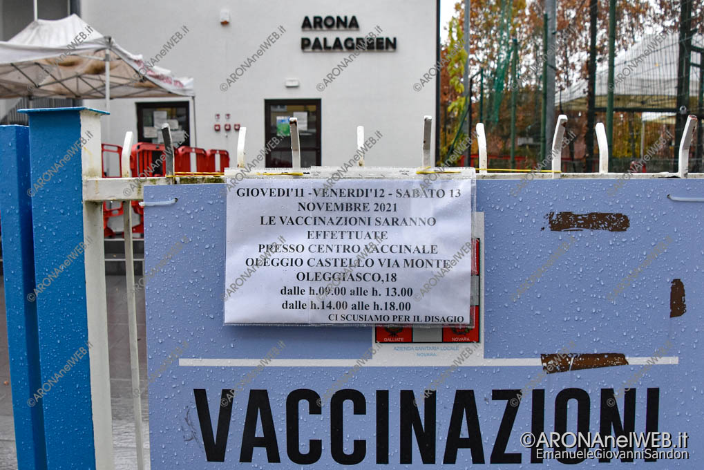 EGS2021_24621 | Hub vaccinale Palagreen Arona - chiuso per guasto