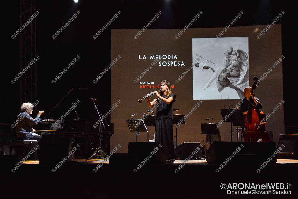 EGS2022_11464 | Nicola Piovani – pianoforte, Marina Cesari – sax, Marco Loddo – contrabbasso
