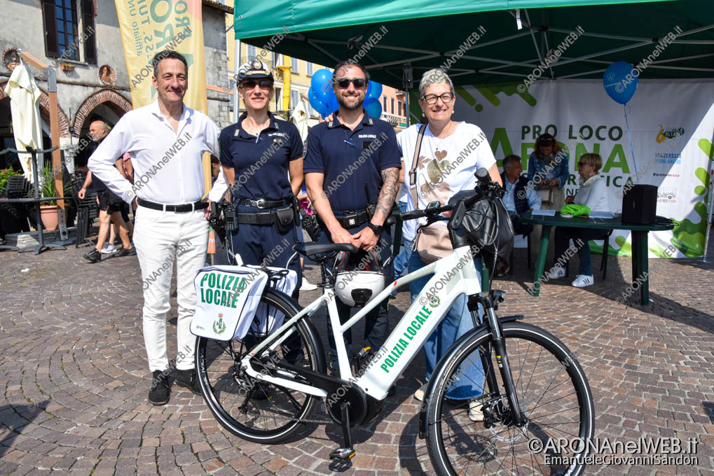 EGS2023_15732 | La Polizia Locale di Arona con la nuova Bicicletta Elettrica