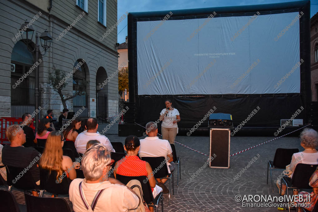 EGS2023_23806 | Estate al Cinema 2023 in Piazza San Graziano il saluto dell'assessore Chiara Autunno